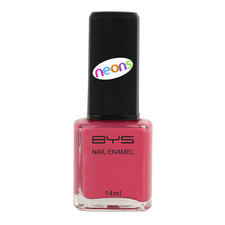 BYS Matte Pink Nail Polish Enamel Lacquer Chip Resistant Neon Quick Dry 14ml (2 Pack) — image 2