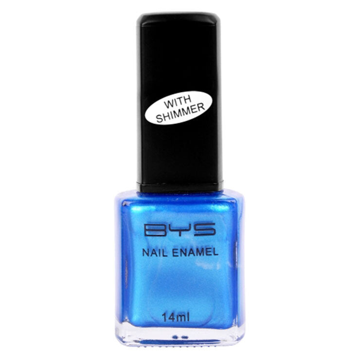 BYS Shimmer Blue Hawaii Nail Polish Enamel Lacquer Shimmering Long Lasting 14ml — image 2
