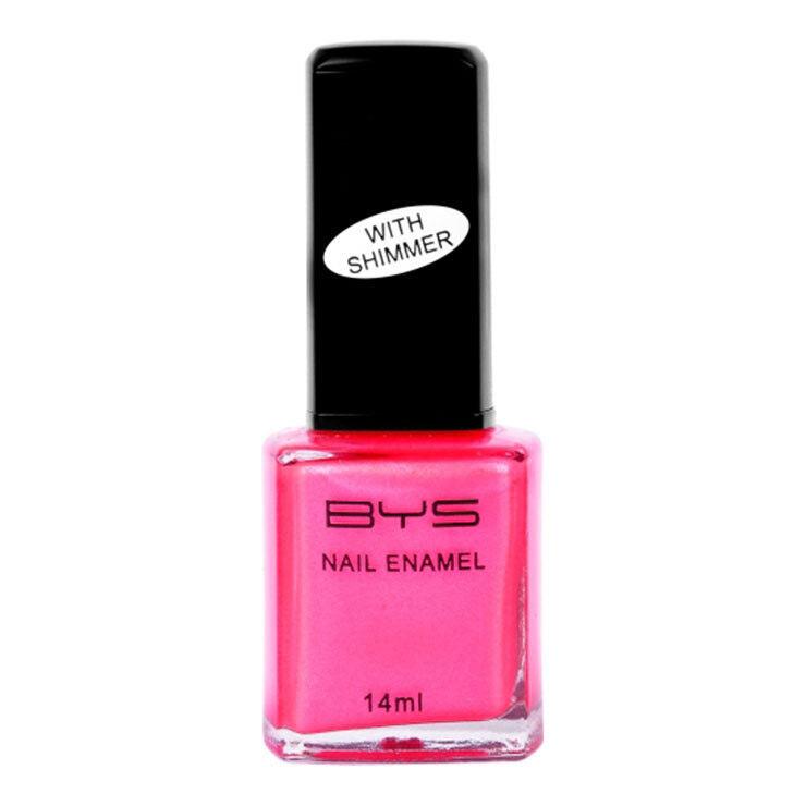 BYS Shimmer Tutti Frutti Nail Polish Enamel Lacquer Shimmer Quick Dry 14ml Pink — image 2