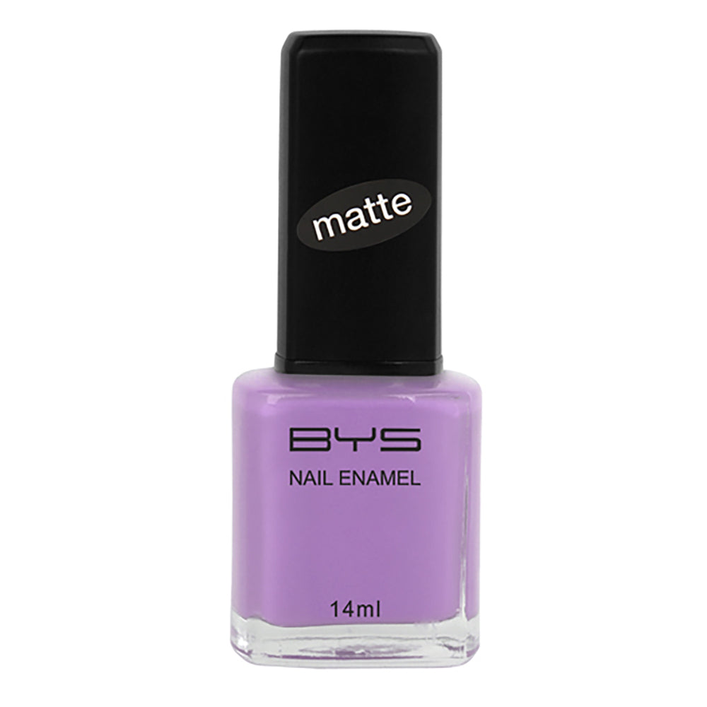 BYS Matte Pastel Violet Frosting Nail Polish Enamel Lacquer Quick Dry 14ml PURP — image 2