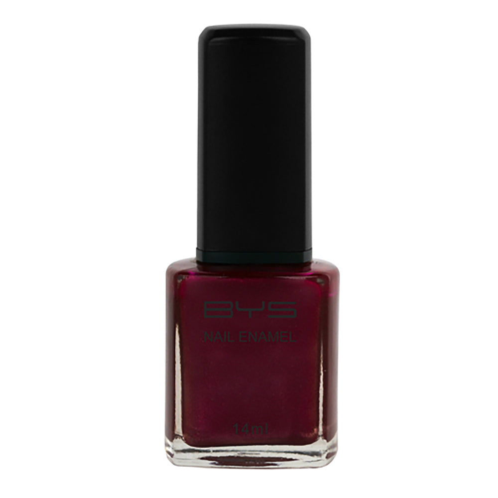BYS Ruby Jewel Nail Polish Enamel Lacquer Gloss Lasting Quick Dry 14ml Burgundy — image 2