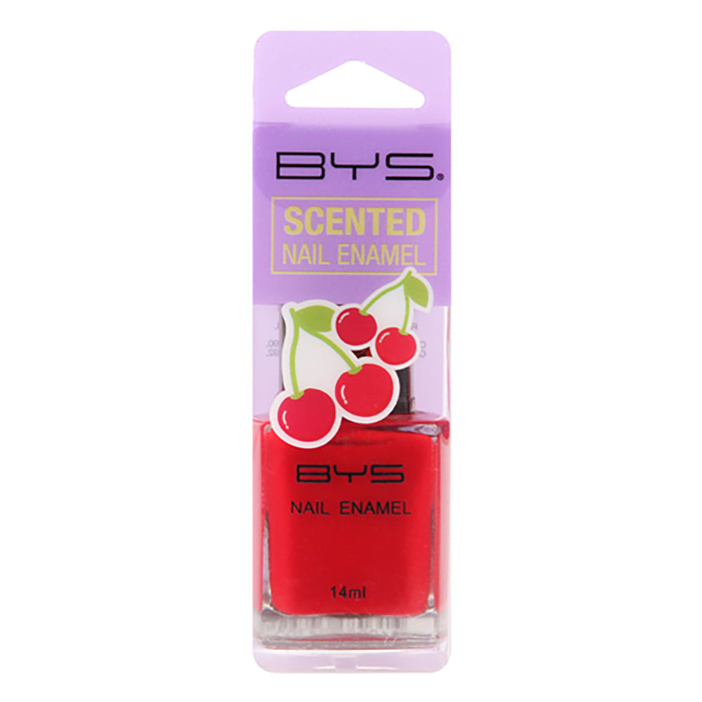 BYS Scented Cherry Nail Polish Enamel Lacquer Gloss Lasting Quick Dry Red (2 Pack) — image 2