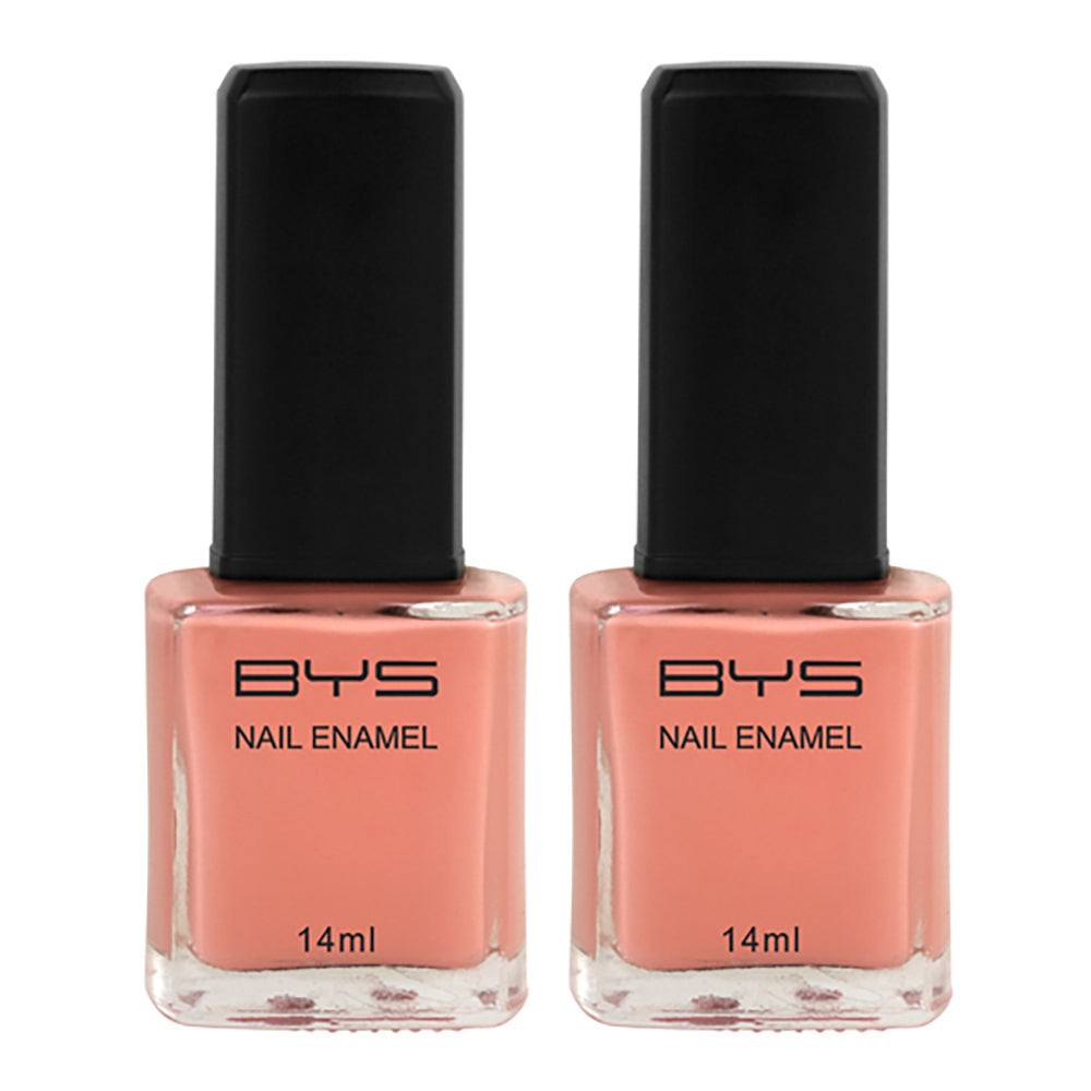 BYS 14ml Nail Polish Prima Ballerina Pink (2 Pack)
