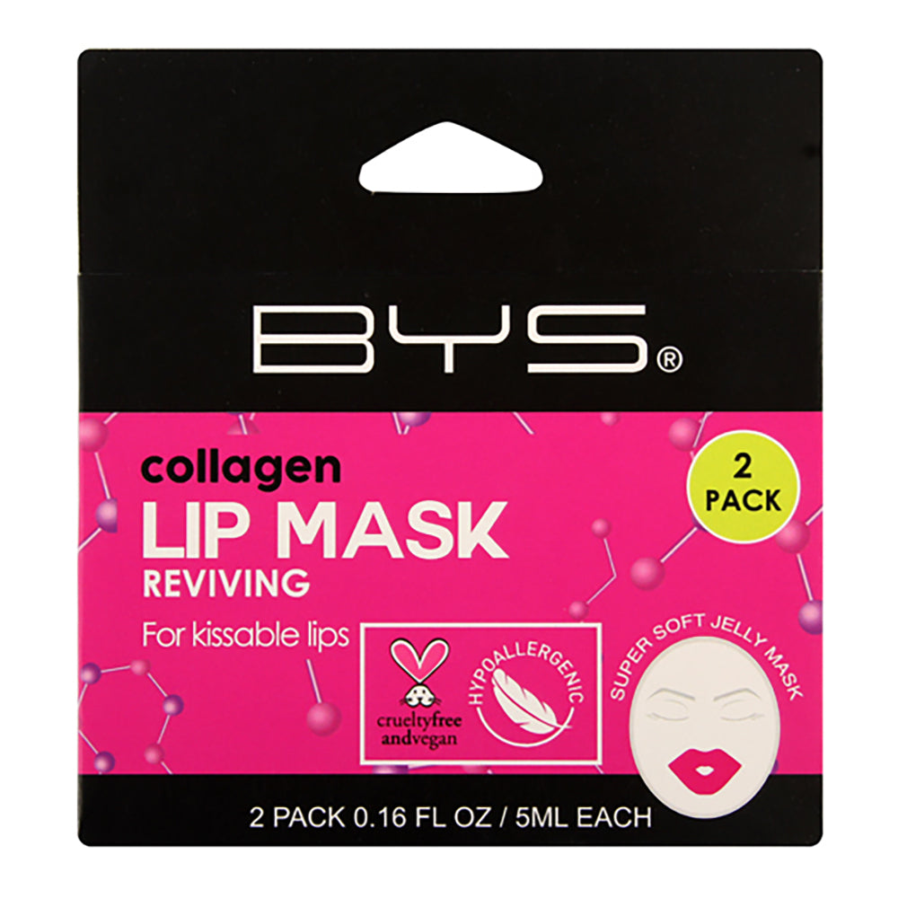 BYS 2pc Collagen Lip Mask Set Soothing Moisturising Plumping Treatment