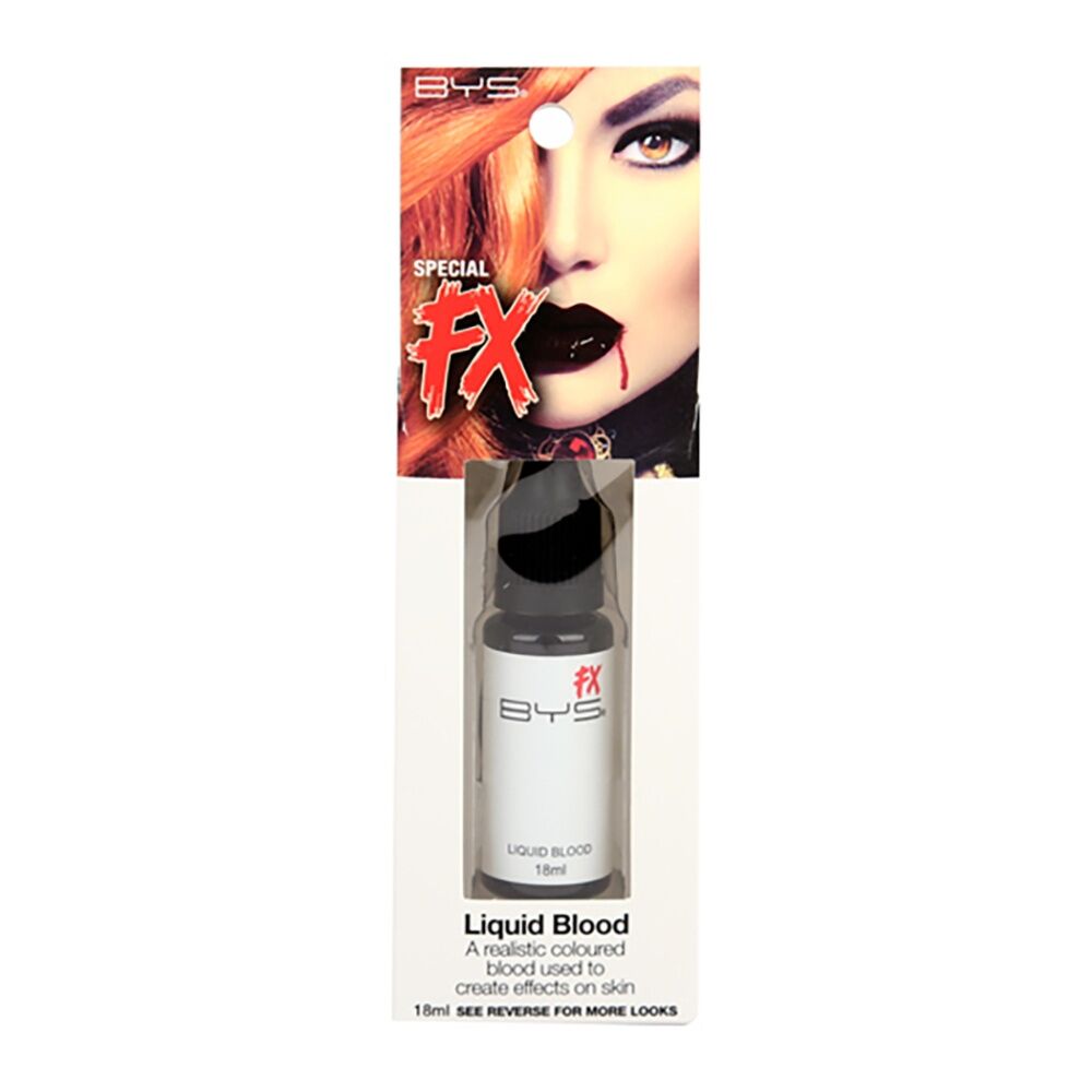 BYS Special FX Liquid Blood Makeup Cosmetic/Beauty Realistic Colour/Texture 18ml