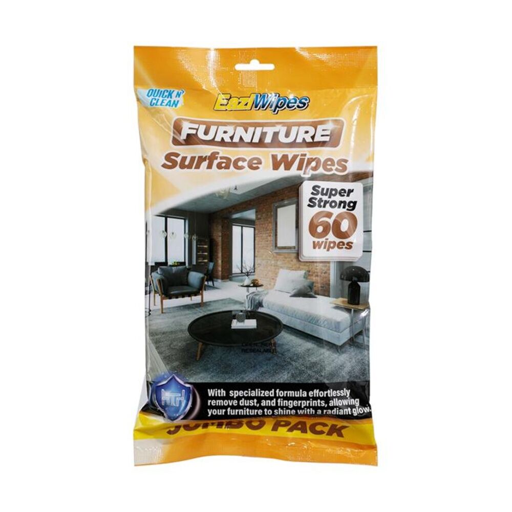 Eaziwipes 60PK EaziWipes Furniture Surface Cleaning Wipes Dust & Marking Removal (24 Pack) — image 2