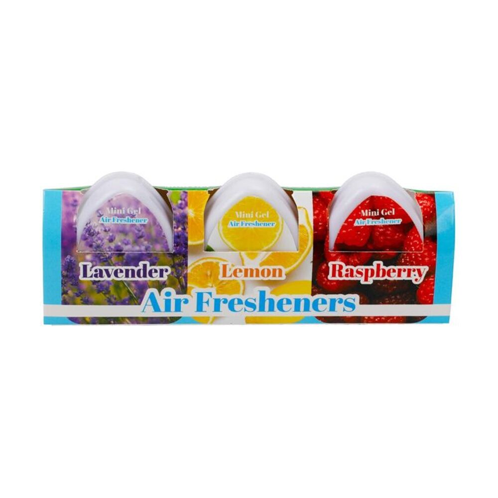 Cleana 24 Pack 3pc Air Freshener Gel Lemon Raspberry 60g — image 2