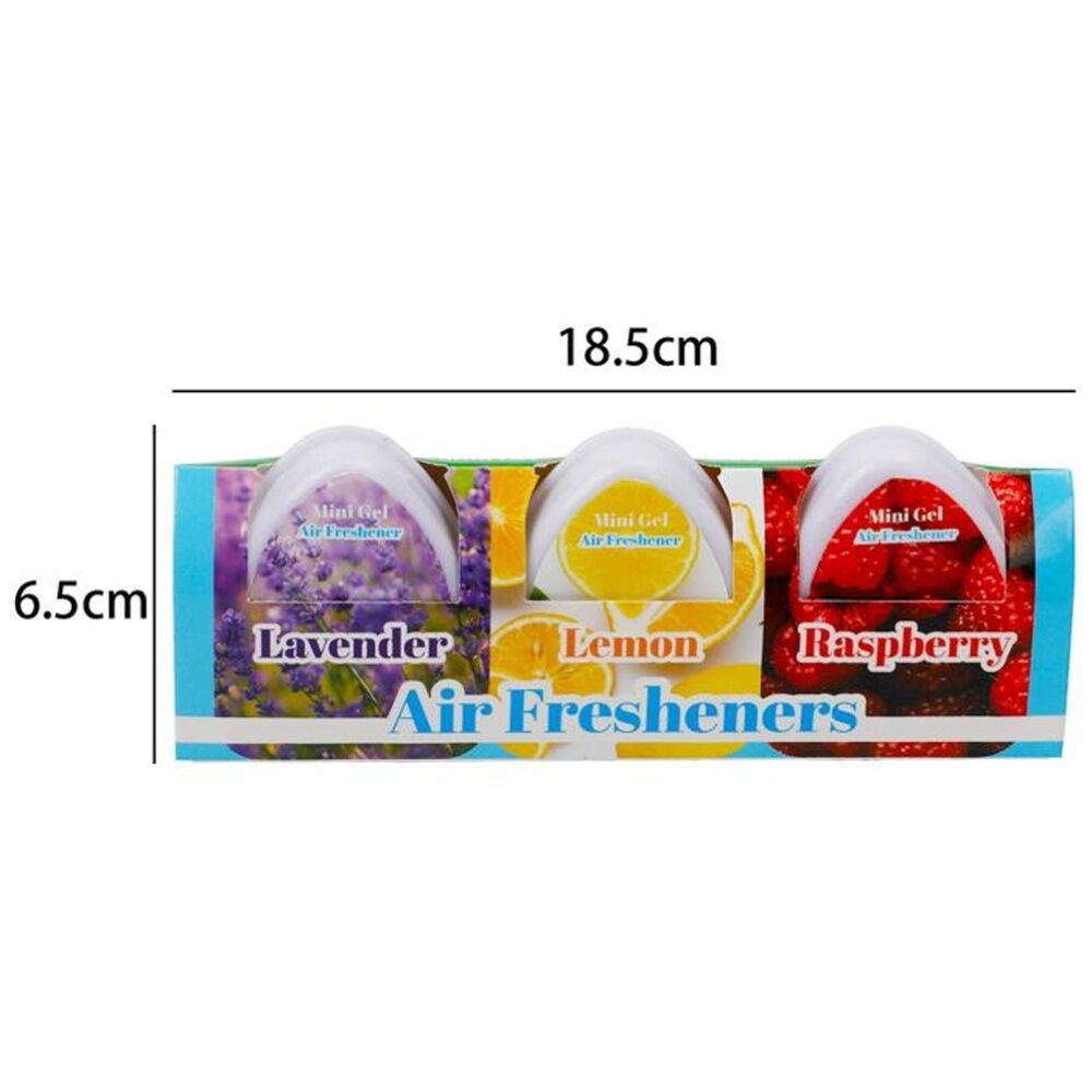 Cleana 24 Pack 3pc Air Freshener Gel Lemon Raspberry 60g — image 3