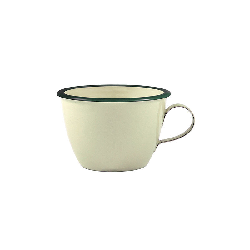 Urban Style Enamelware 350ml Conical Cafe Cup Coffee/Tea Mug w/ Handle Cottage
