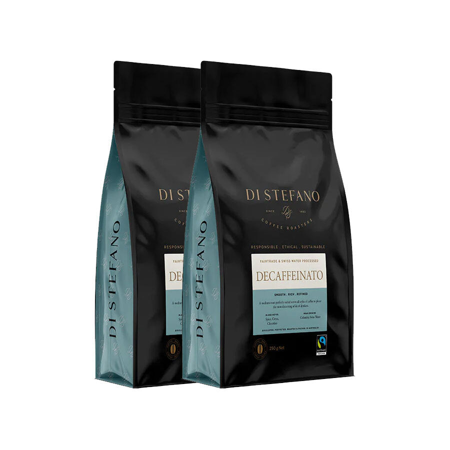 DI Stefano Decaf Coffee Beans Decaffeinato 250g (2 Pack)
