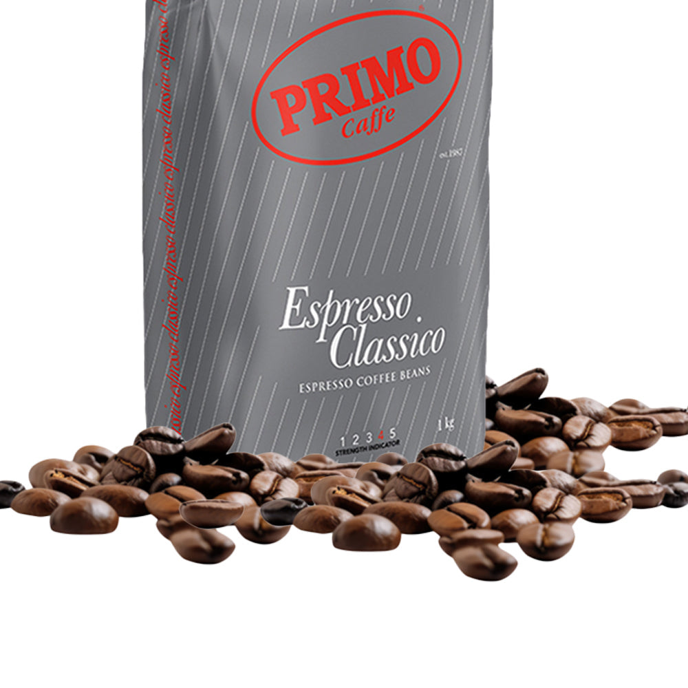 Primo Caffe Espresso Classico 1kg Coffee Beans Medium/Dark Roast Intsy 4 Drink — image 3
