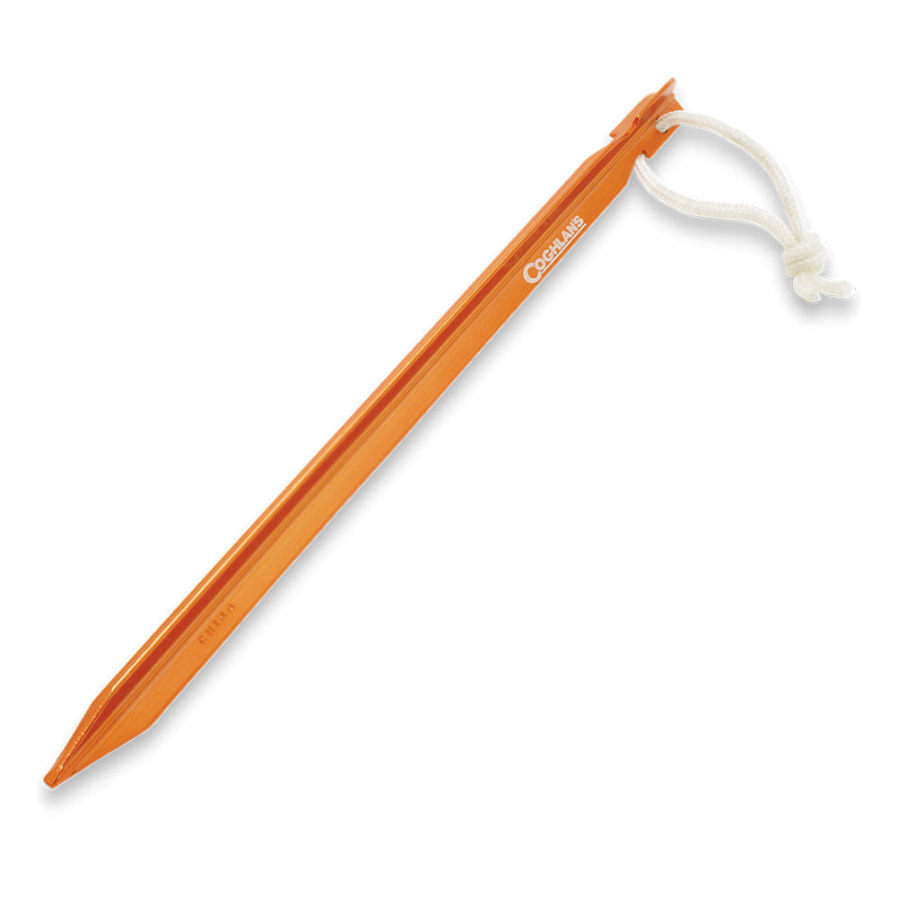 Coghlans 23cm Ultralight Aluminium Tent Stakes Camping/Hiking Outdoor Orange (4 Pieces) — image 2