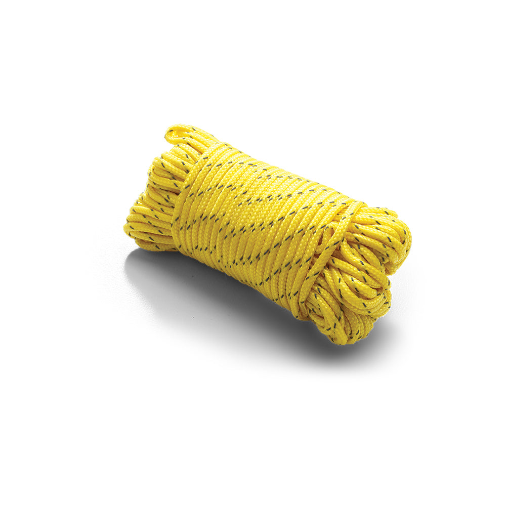 Coghlans 15.2m Reflective Guy Line Cord Camping/Hiking Outdoor Tent Rope Yellow
