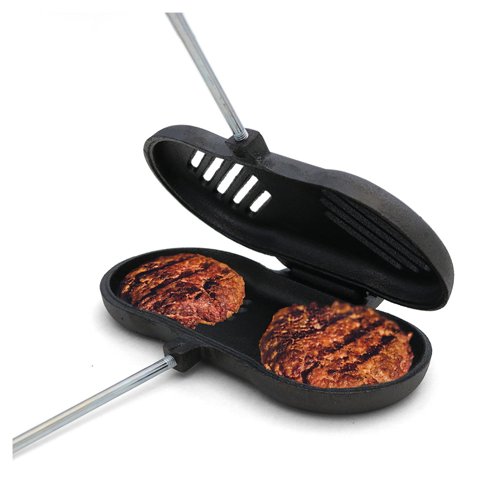 Coghlans 67cm Double Cast Iron Broiler Camping/Hiking Cooking Campfire Grill BLK — image 2