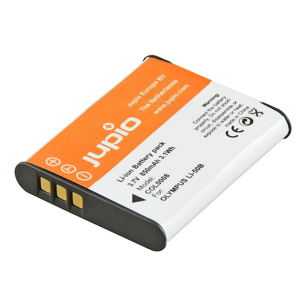 Jupio Li-Ion 3.7V 850mAh Rechargeable Battery For Olympus Li-50B Digi Camera
