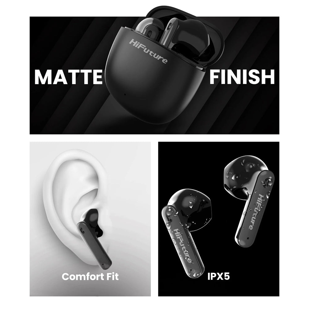 Hifuture Colourbuds2 True Wireless Bluetooth Soft Bass Earbuds Noise Cancel Pink — image 2