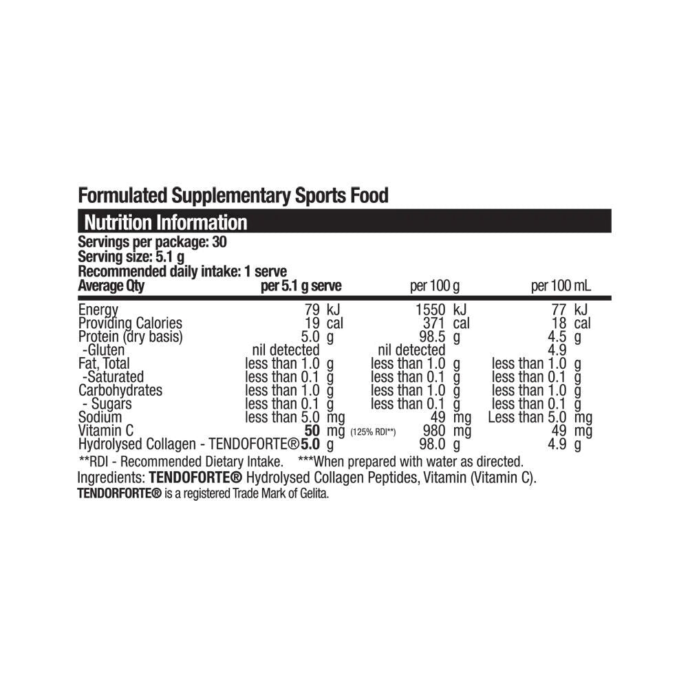 BSc Collagen Regenerate Powder w/Tendoforte 30 Serves 153g Unflavoured (2 Pack) — image 4