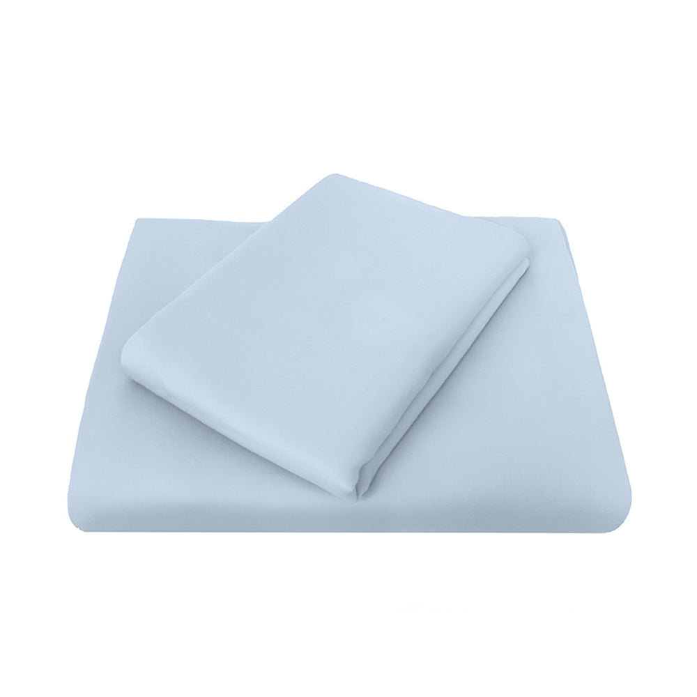 Bambury Size Single Bed Chateau Fitted Sheet Blue Ultra Soft Home Bedding — image 2