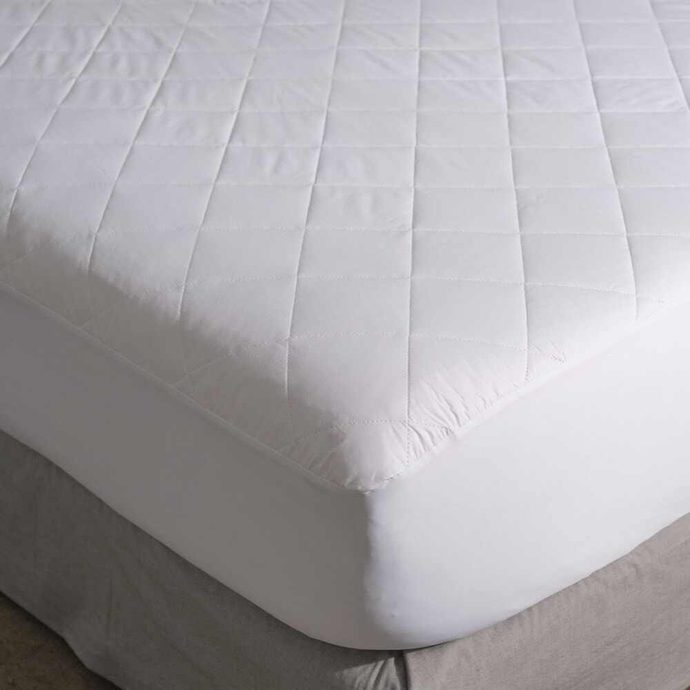 Canningvale 250 Gsm 100% Cottton Long Single Bed Mattress Protector White