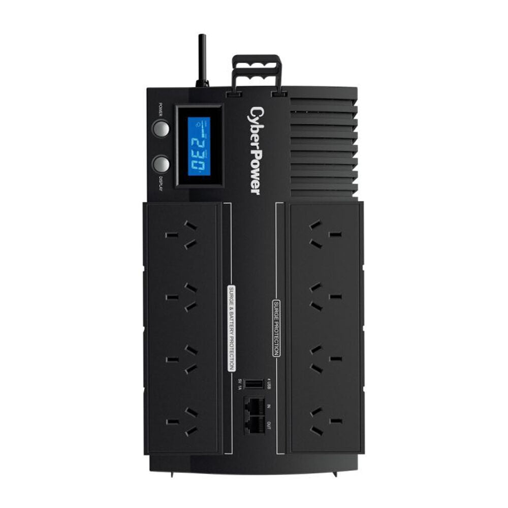 Cyberpower BRIC LCD Surge Protected Outlets/RJ45/USB Port 1000VA UPS for Desktop — image 3