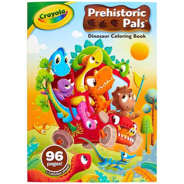 Crayola 96pg Prehistoric Pals Craft Colouring Book w/ Stickers Kids/Children 3y+ — image 2