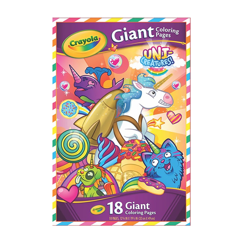 Crayola Giant 18pg Colouring Pages Foldalope Uni Creatures Kids/Children 3y+ (4 Pack) — image 2