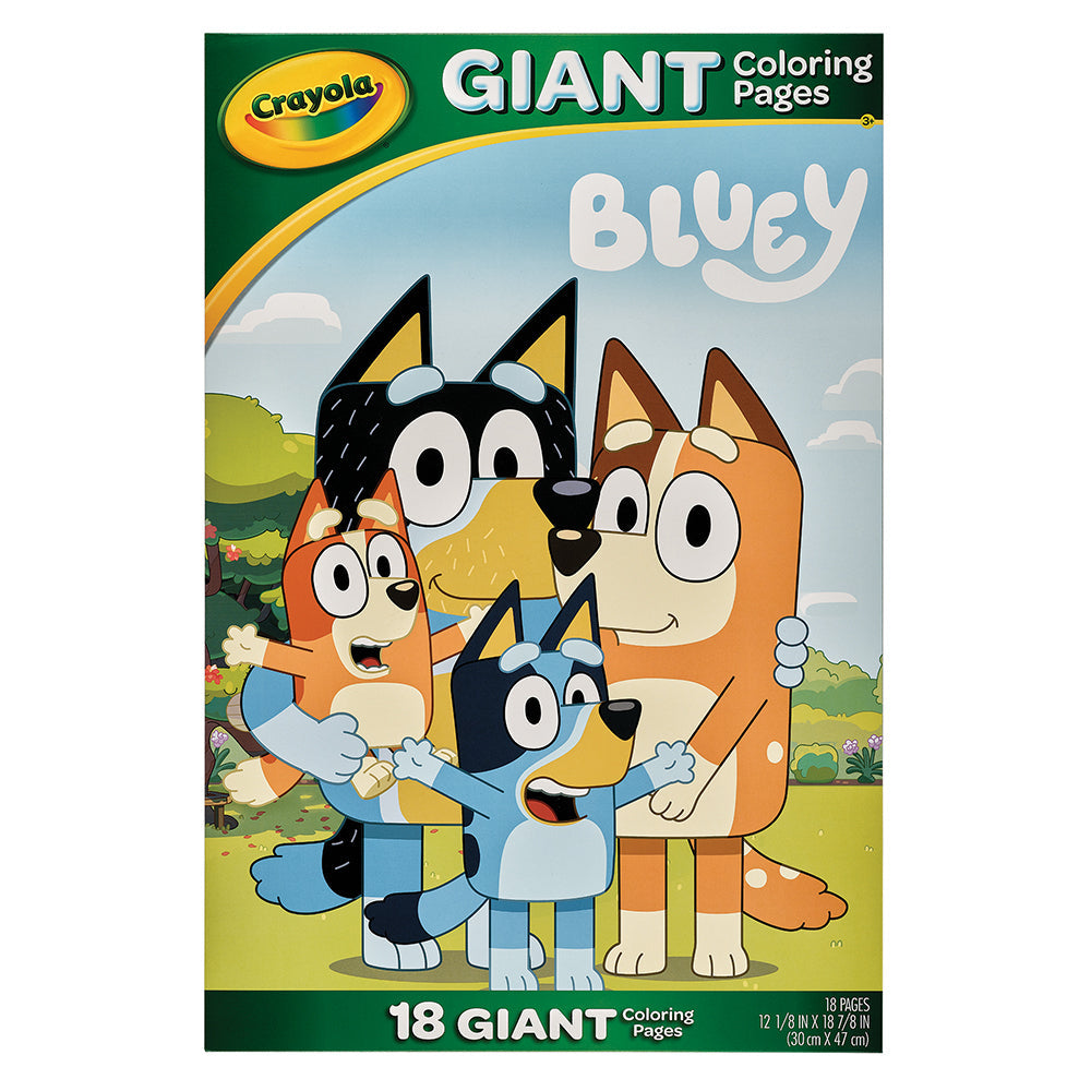 Crayola Kids/Childrens Creative Giant Colouring Page Foldalope Bluey 36m+ (3 Pack) — image 2