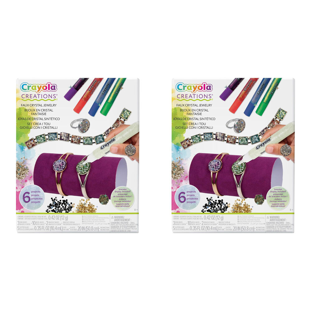 Crayola Creations Faux Crystal Jewelry Kit Kids 8y+ (2 Pack)
