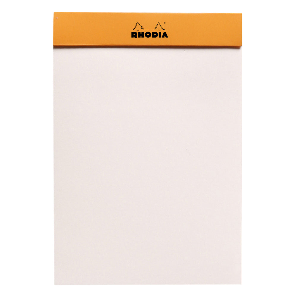 Rhodia Premium R No12 Top Stapled Pocket Notepad Office Stationery Plain Black — image 2