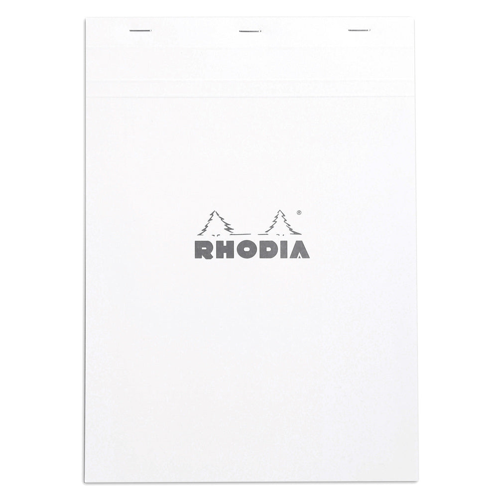Rhodia No.18 Top Stapled A4 Notepad Office Stationery Note Pad 5x5 Grid White