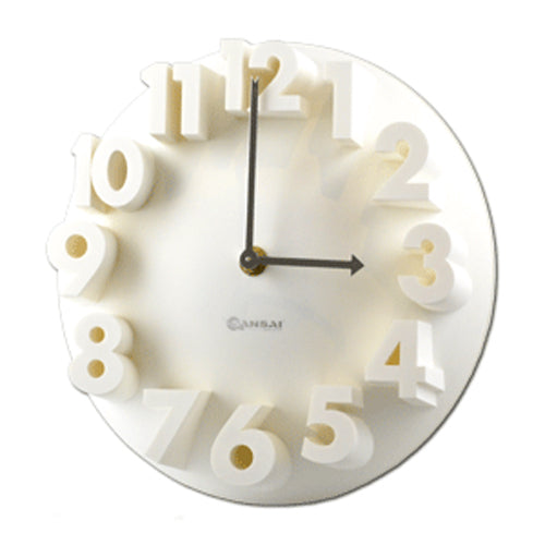 Generic 3D Artistic Wall Clock 22cm x 8cm Time/Quartz/Analogue Home/Room Decor Assorted — image 2