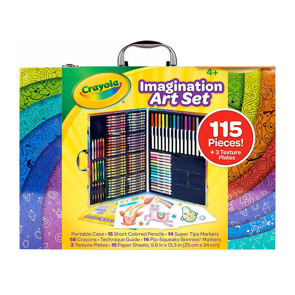 Crayola Imagination Art Case Set w/ Crayons/Pencils/Markers For Kids 4+ (115 Pieces)