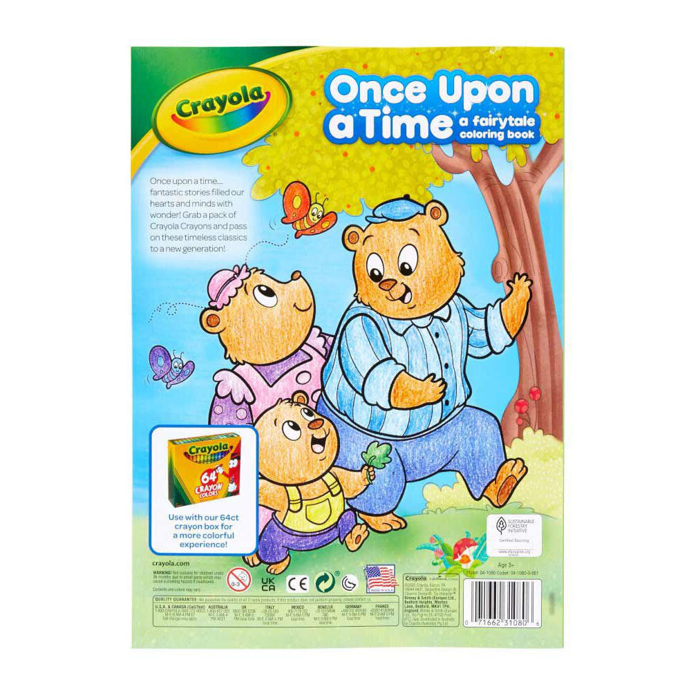 Crayola 96-Page Fairytales Colouring Art Book w/ Stickers For Kids 3+ (6 Pack) — image 4