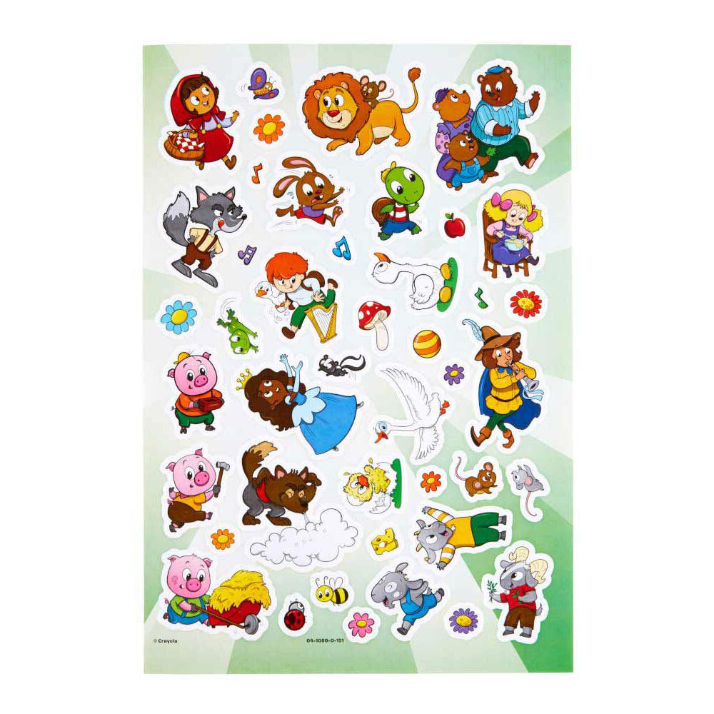 Crayola 96pg Fairytales & 96pg Uni-Creatures Kids Colouring Book Set w/Sticker — image 6