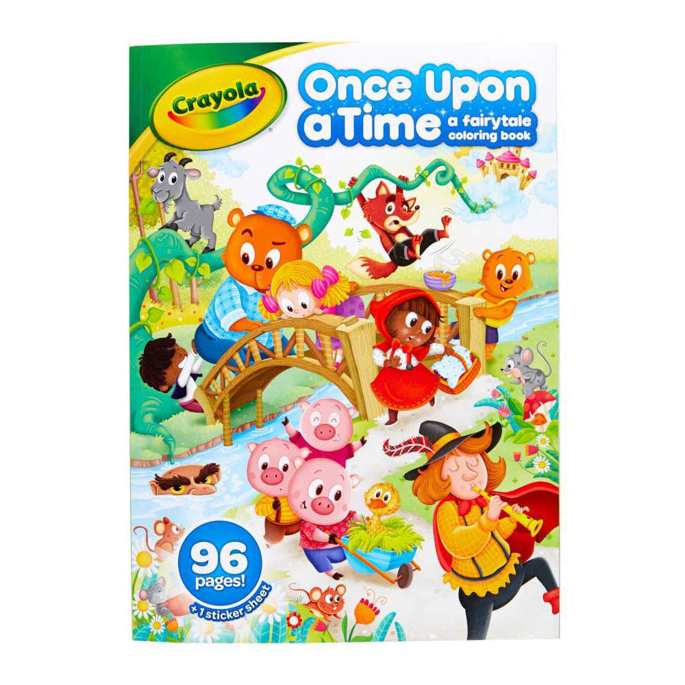 Crayola 96pg Fairytales & 96pg Uni-Creatures Kids Colouring Book Set w/Sticker — image 7