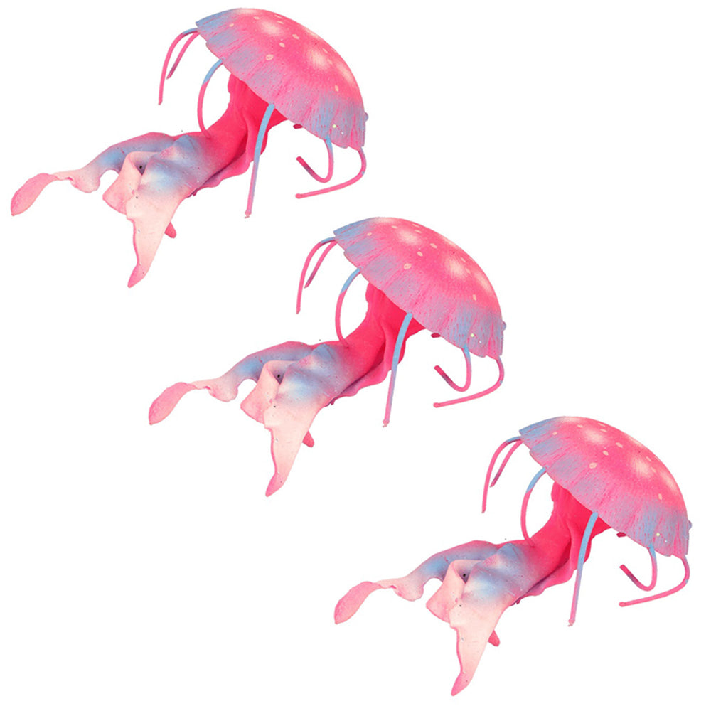 Fumfings Animal Stretchy Beanie Jellyfish 15cm Soft Sealife 3y+ Toys Children (3 Pack)