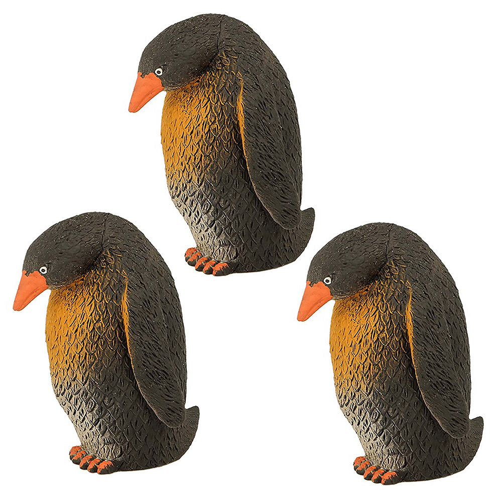 Fumfings Animal Stretchy Beanie Penguin 11cm Soft Sealife 3y+ Toy Child/Kids (3 Pack)