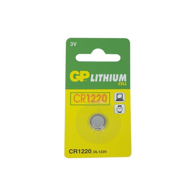 GP 35MAH 3V DL1220/CR1220 Lithium Battery Button Cell/Coin f/ Small Devices (3 Pieces) — image 2