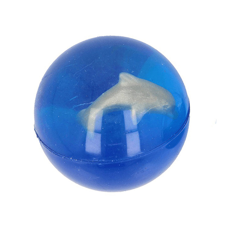 Fumfings Novelty Dolphin Jetball 5cm Bouncy Ball Animal Toys Kids/Children 3y+