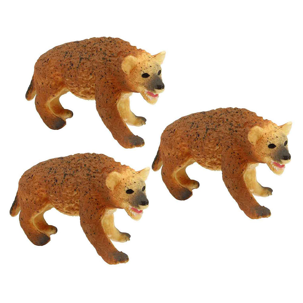 Fumfings Animal Stretchy Beanie Hyena 13cm Soft Stretch 3y+ Toys Child/Kids (3 Pack)