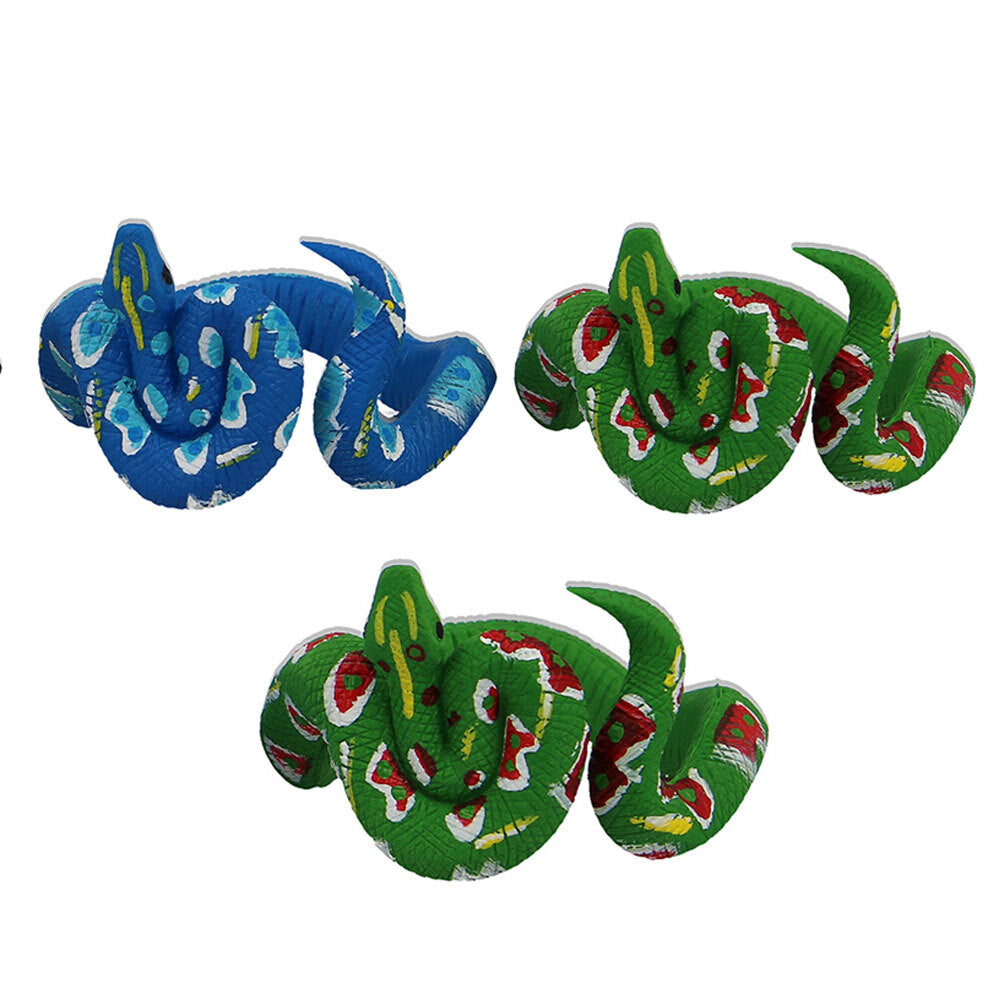 Fumfings Animal Coiled Snake Bracelet 7cm - Assorted (3 Pack)