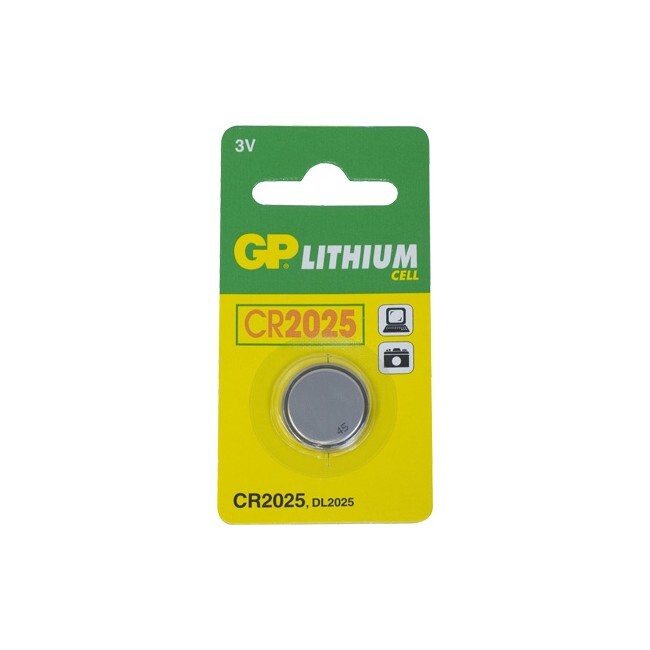 GP 160MAH 3V DL2025/CR2025 Lithium Battery Button Cell/Coin f/ Small Devices — image 2