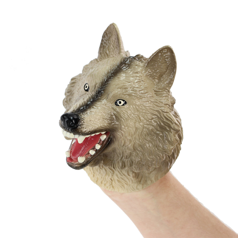 Fumfings 12cm Silicone Wolf Head Animal Hand Glove Puppet Kids Fun Play Toy 3y+ — image 2