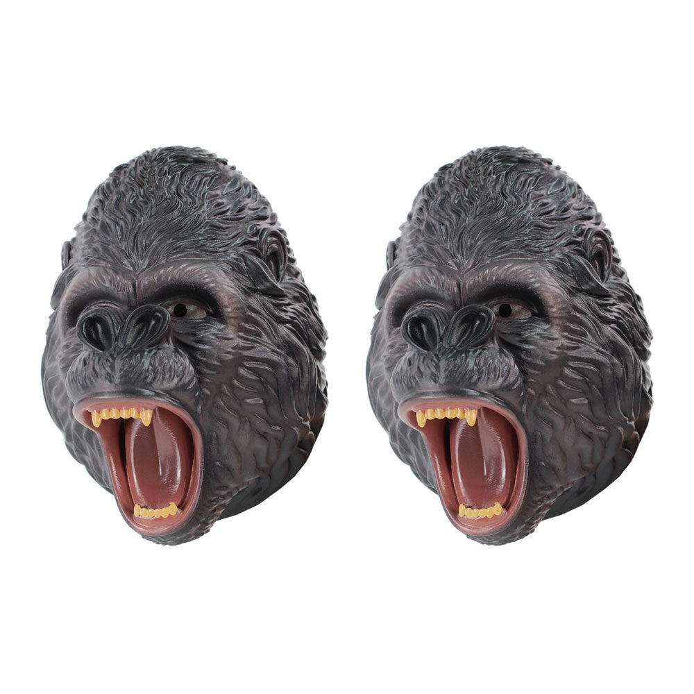 Fumfings 12cm Silicone Gorilla Head Animal Hand Puppet Glove Kids Fun Toy (2 Pack)