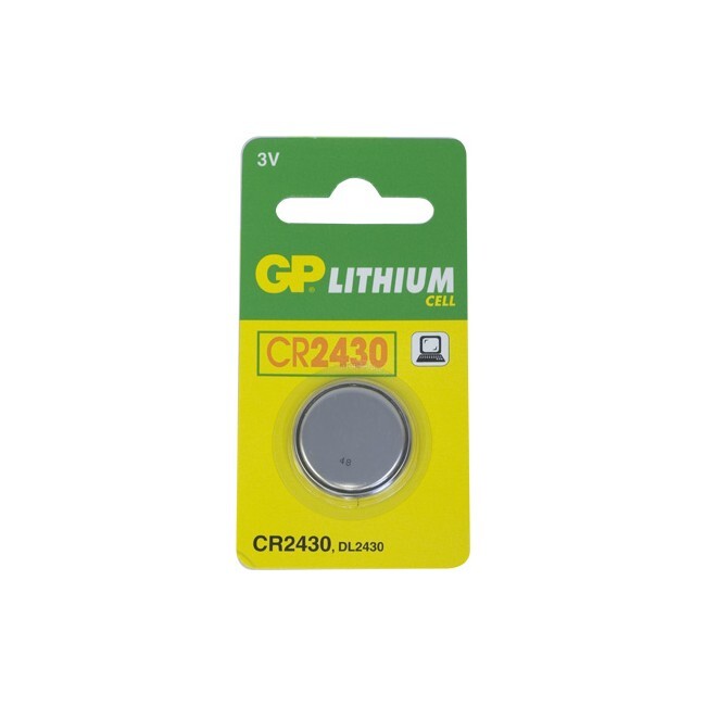 GP 270MAH 3V DL2430/CR2430 Lithium Battery Button Cell/Coin f/ Small Devices (3 Pieces) — image 2