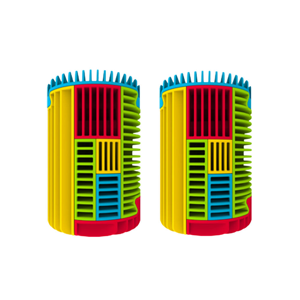 Slida Classic Cylinder 3D Sequential Interlocking Puzzle for Kids Red 6Y+ (2 Pack)