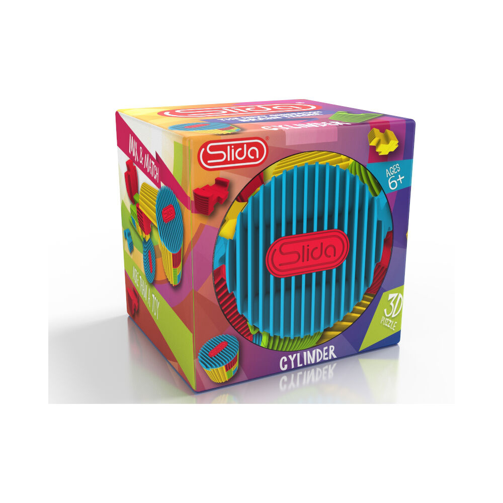 Slida Classic Cylinder 3D Sequential Interlocking Puzzle for Kids Red 6Y+ (2 Pack) — image 3