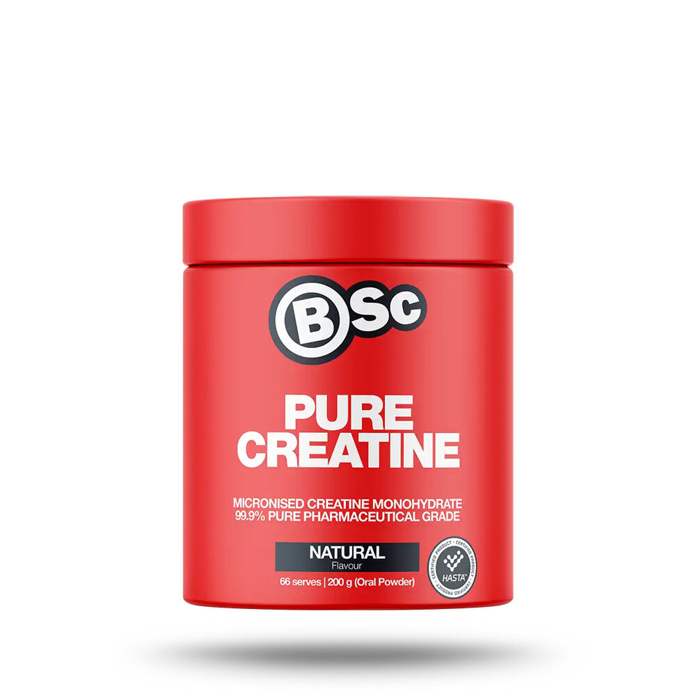BSc 200g Unflavoured Pure Micronised Creatine Monohydrate Powder 66 Serves