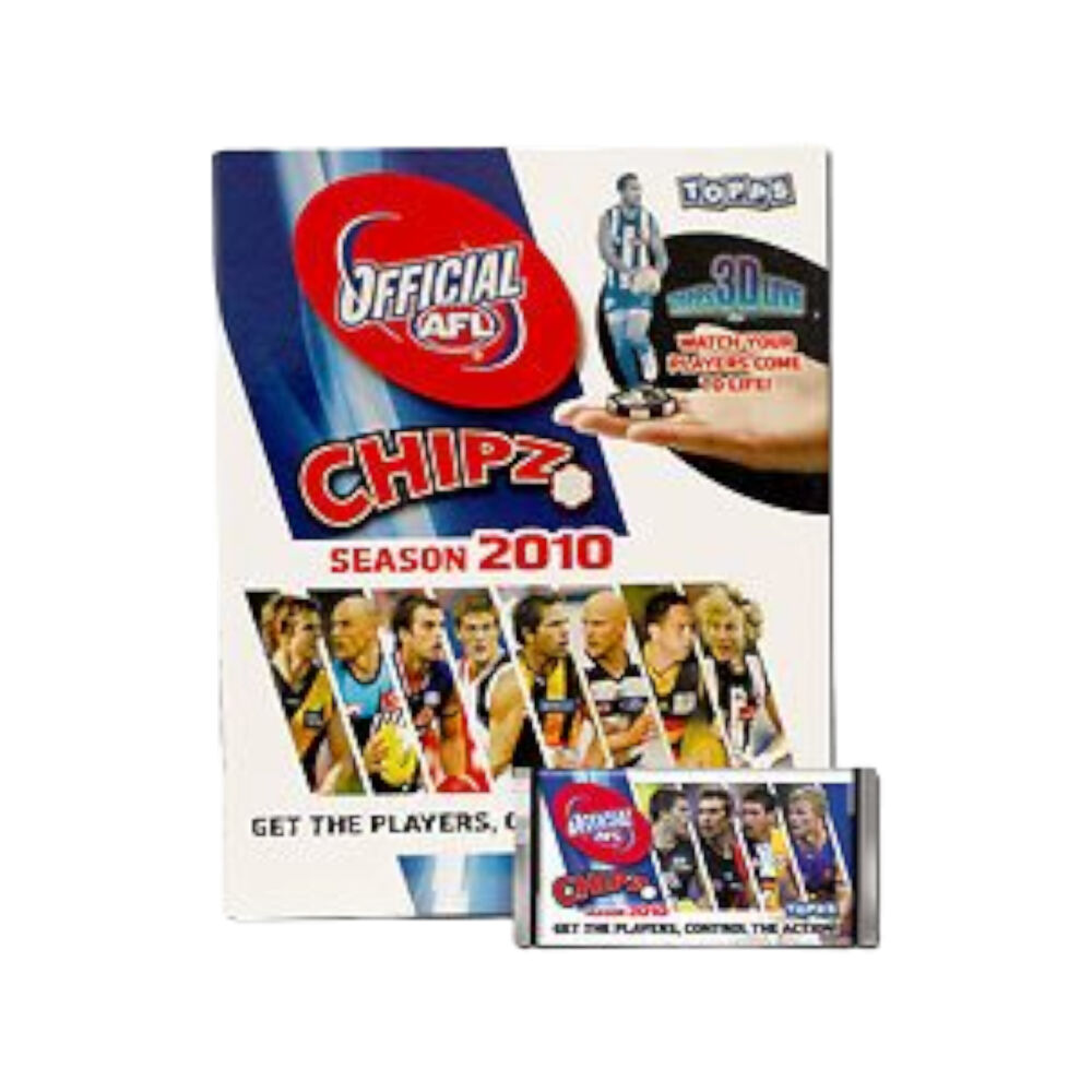 Afl Chipz 2010 Trading Cards Game Starter Pack w/ Binder