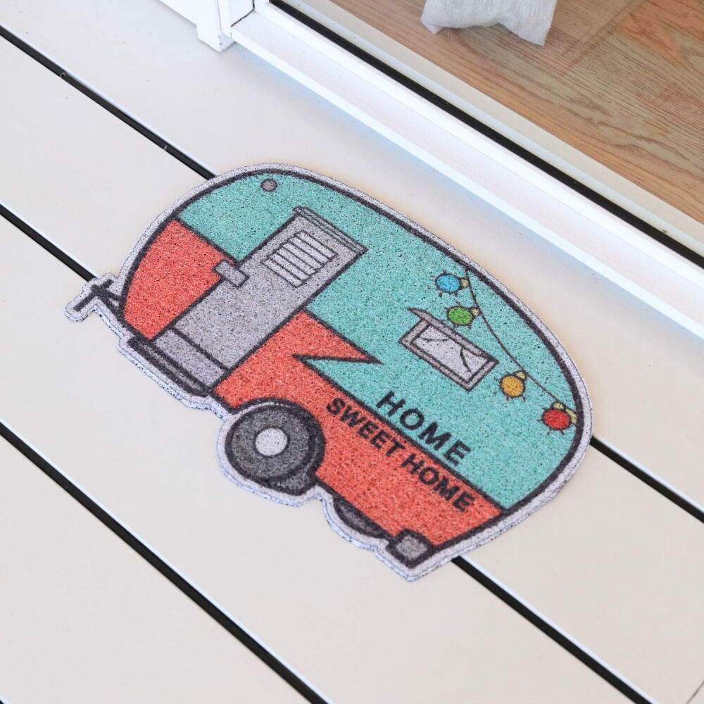 Splosh 60x40cm Floor Rug Outdoor Entry Mat Caravan Coir PVC Doormat — image 3